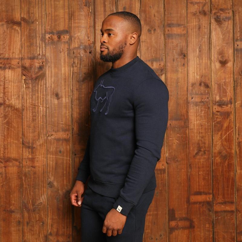 Kingsley Nguni Outline Pullover Sweatshirt - Midnight