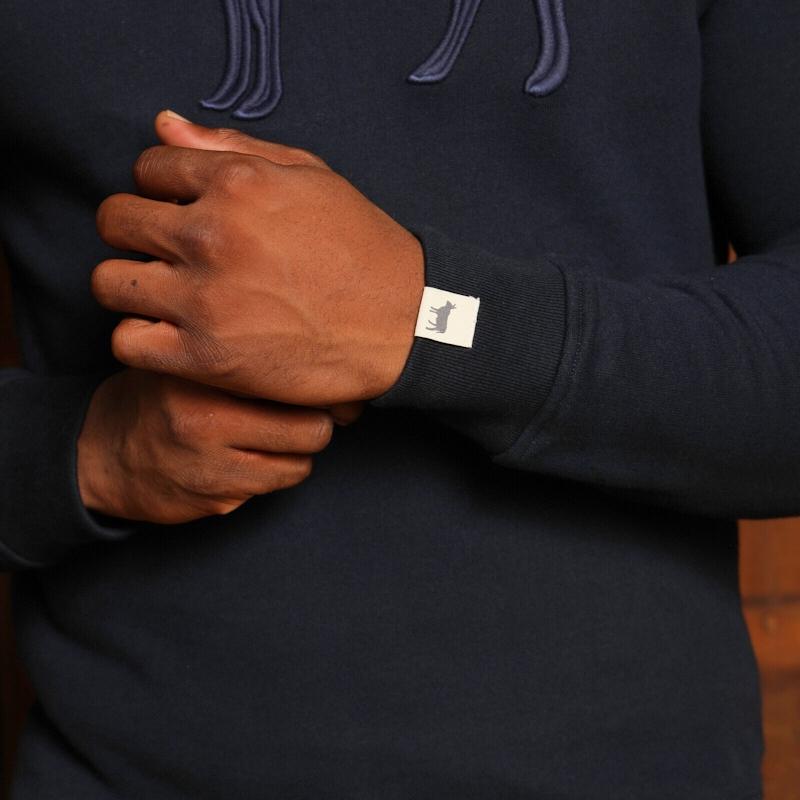 Kingsley Nguni Outline Pullover Sweatshirt - Midnight