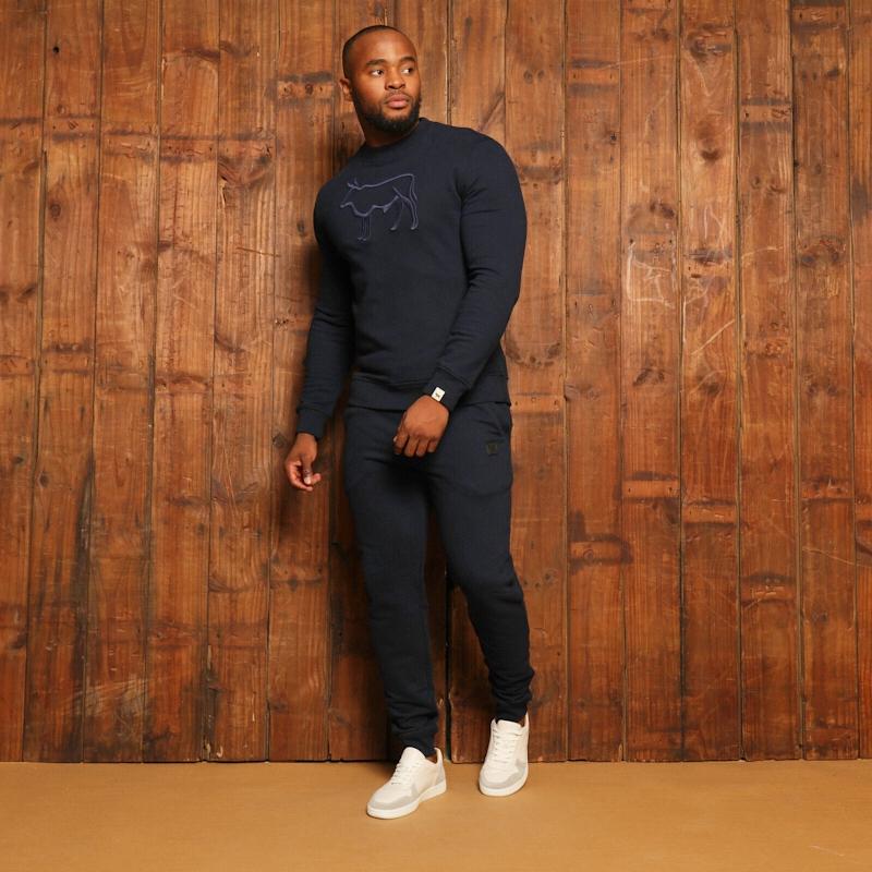 Kingsley Nguni Outline Pullover Sweatshirt - Midnight