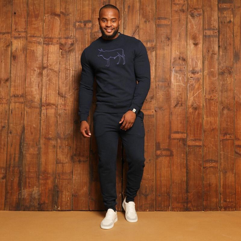 Kingsley Nguni Outline Pullover Sweatshirt - Midnight