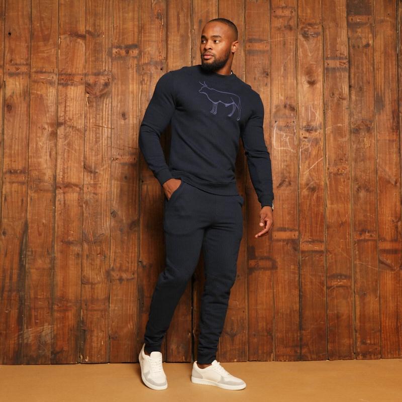 Kingsley Nguni Outline Pullover Sweatshirt - Midnight