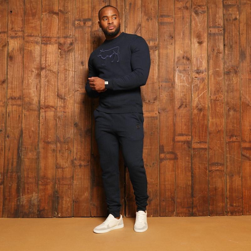 Kingsley Nguni Outline Pullover Sweatshirt - Midnight