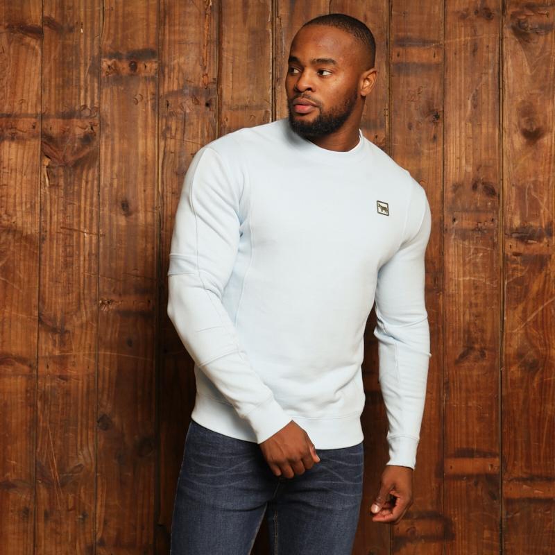 Kingsley So. Afr Styled Up Pullover Sweatshirt - Sky