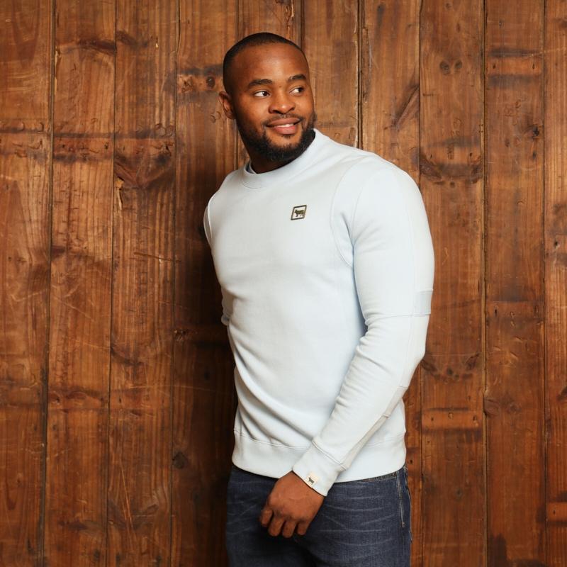 Kingsley So. Afr Styled Up Pullover Sweatshirt - Sky