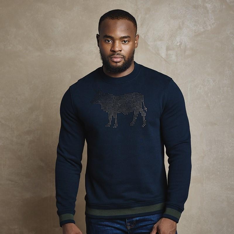 Studded Sweat - Midnight