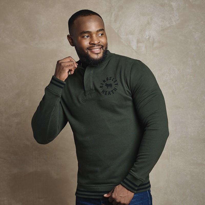 Vintage Quarter Zip Sweat - Fatigue