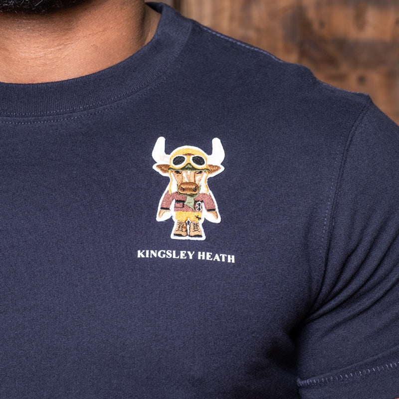 Kingsley Heath Aviator Badge Crew Tee Midnight