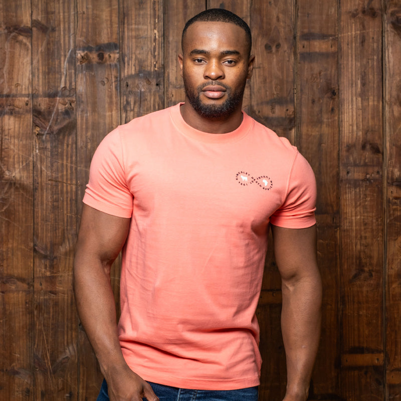 Kingsley Infinity Crew Tee Coral