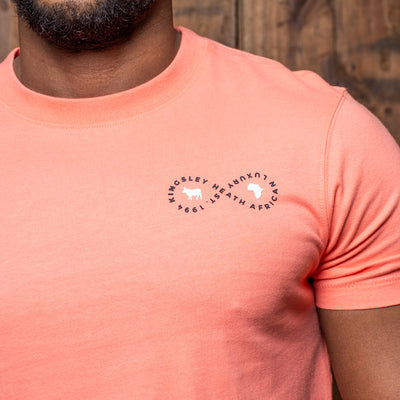 Kingsley Infinity Crew Tee Coral