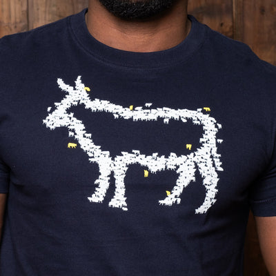 Out The Herd Nguni Crew Tee Midnight