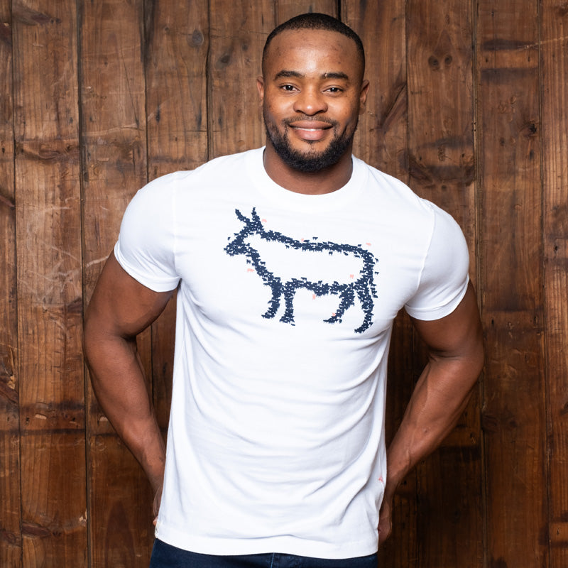 Out The Herd Nguni Crew Tee Pelican