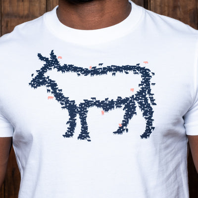 Out The Herd Nguni Crew Tee Pelican