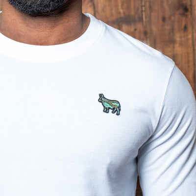 Kingsley Heath Camo Nguni Badge Longsleeve Tee Pelican