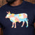 Watercolour Beach Nguni Crew Tee Midnight