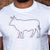 Triple Outline Nguni Crew Tee Pelican