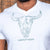 Luxe Two Face Nguni V-Neck Tee Pelican