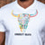 Summer Ndebele Skull V-Neck Tee Pelican