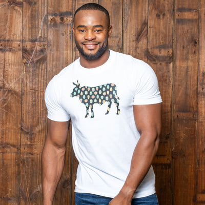 Faces Of Africa Nguni Crew Tee Pelican