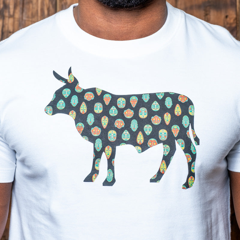 Faces Of Africa Nguni Crew Tee Pelican