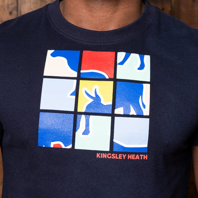 Nguni Block Puzzle Crew Tee Midnight