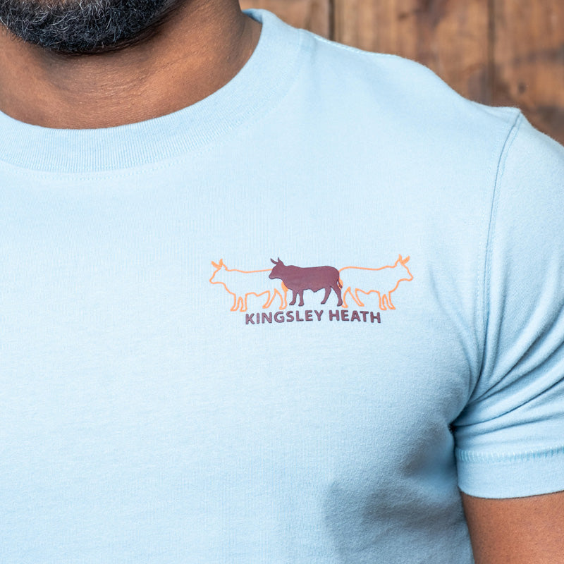 Tri-Nguni Crew Tee Kingfisher