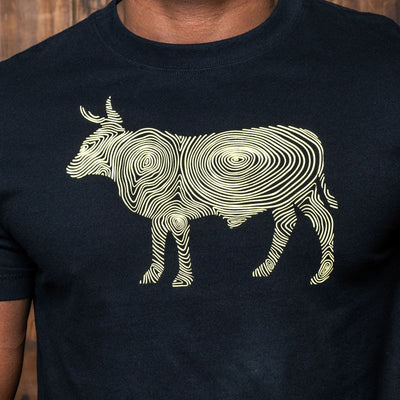 Topographic Nguni Crew Tee Mamba