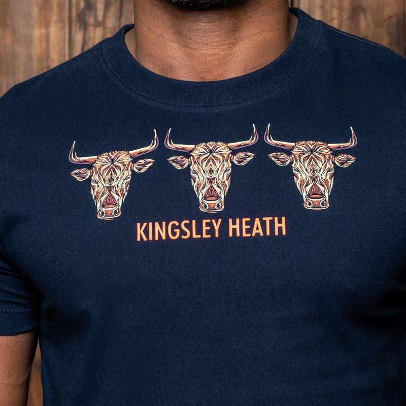 Tri-Lino Skulls Crew Tee - Midnight