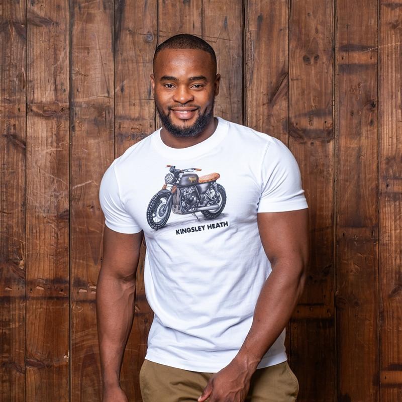Kingsley Racer Crew Tee - Pelican