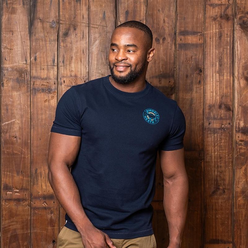 Kingsley Looped Nguni Corp Crew Tee - Midnight