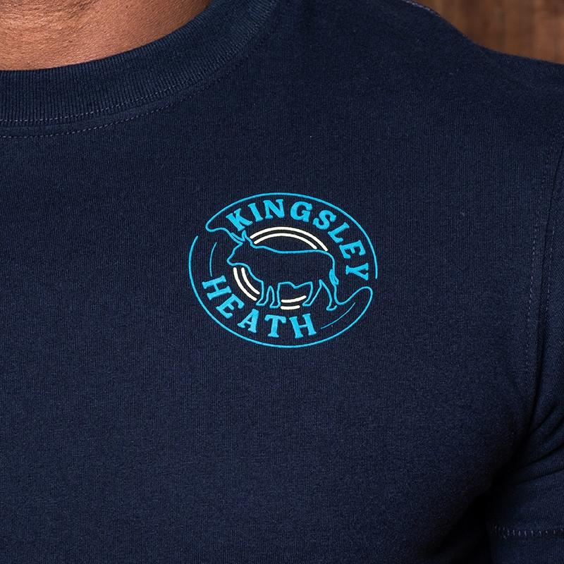Kingsley Looped Nguni Corp Crew Tee - Midnight