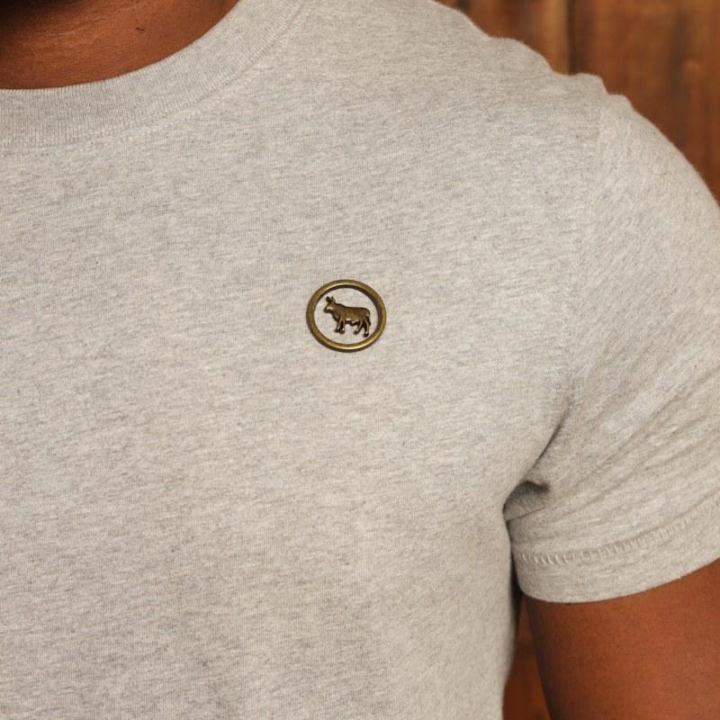 Kingsley Circle Cut-Out Rivet Crew Tee - Vervet