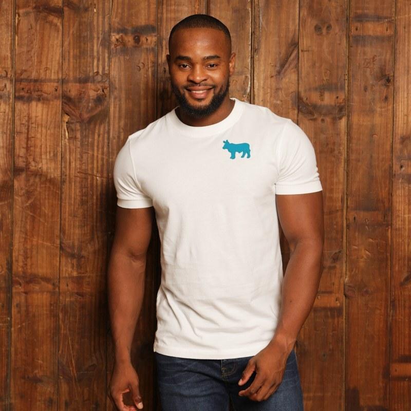 Kingsley Perf Nguni Crew Tee - Pelican