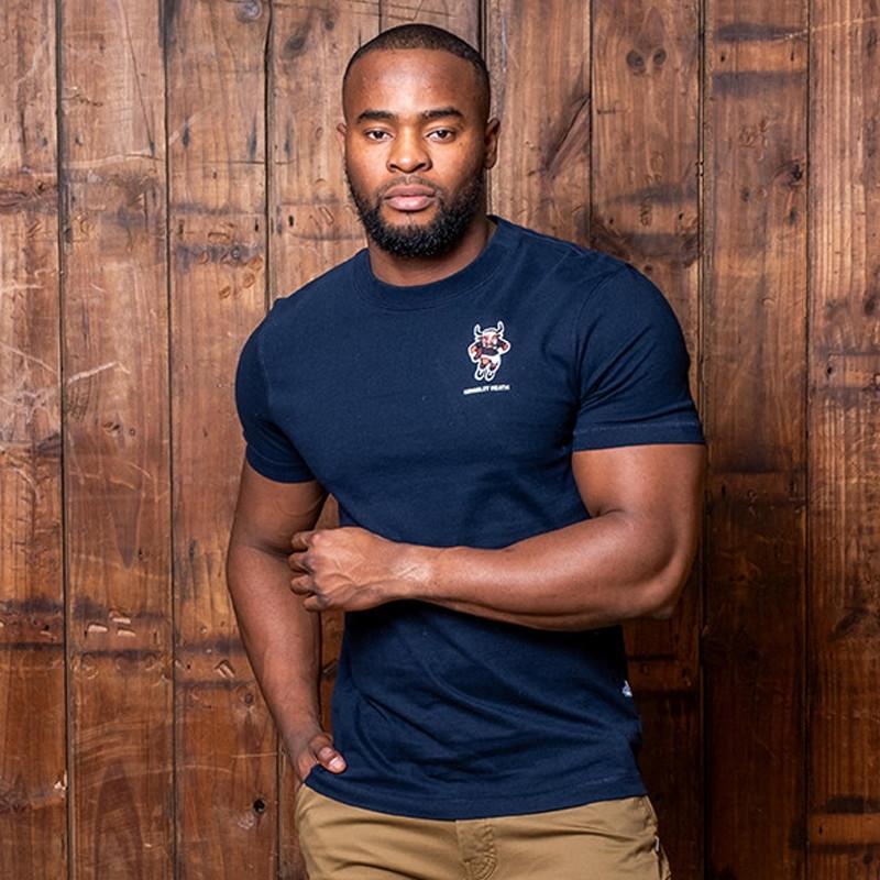 Kingsley The Beast Badge Crew Tee - Midnight