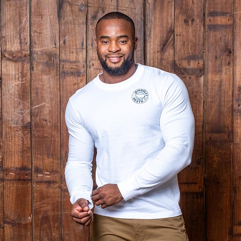 Kingsley Looped Nguni Corp Longsleeve Tee - Pelican