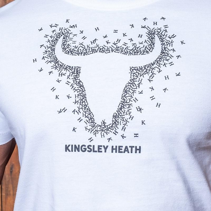 Kingsley Heath Cut-Out Skull Crew Tee - Pelican