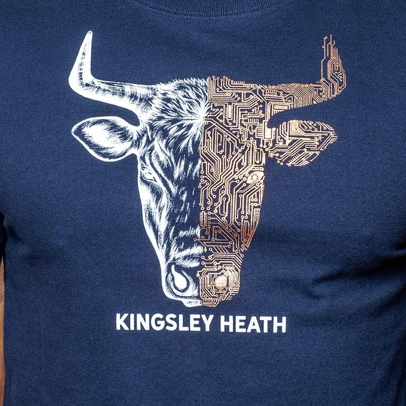 Kingsley 50/50 PC Skull Crew Tee - Midnight
