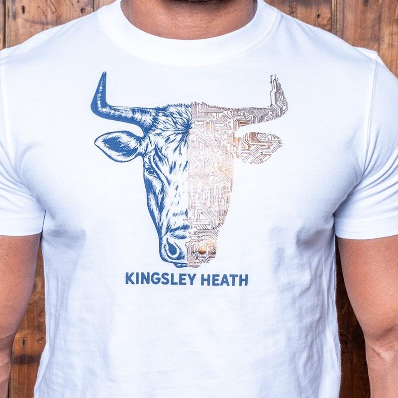Kingsley 50/50 PC Skull Crew Tee - Pelican