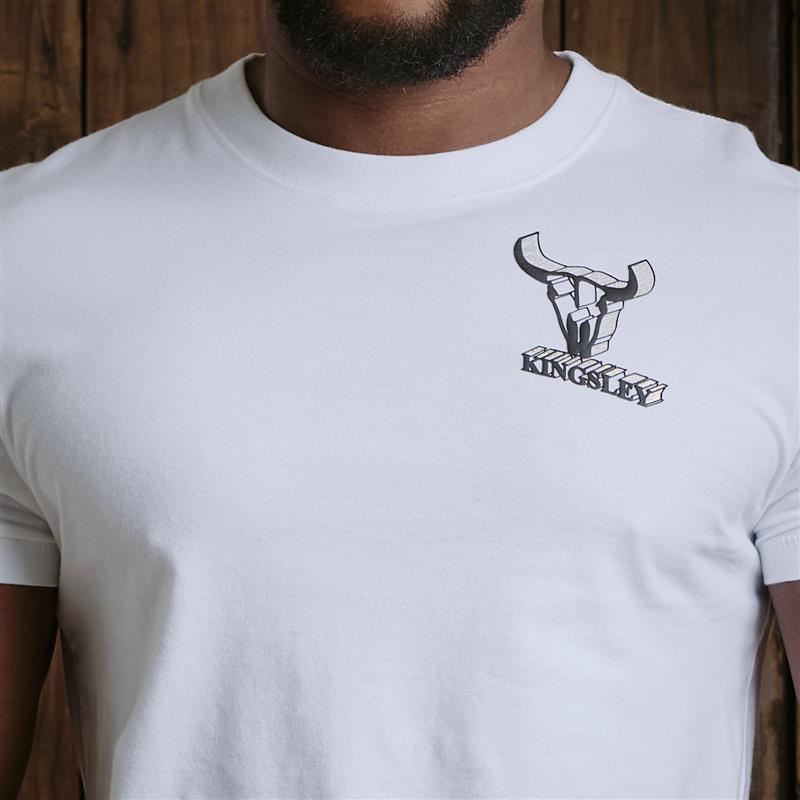 Kingsley Heath 3D Nguni Crew Tee  - Pelican