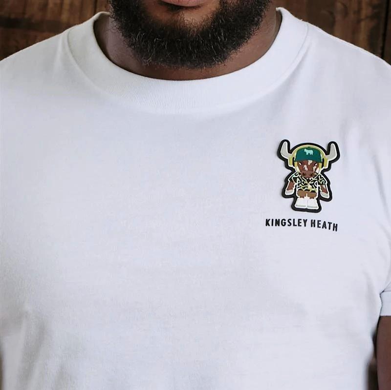 Kingsley Collectable Muzo Nguni Crew Tee - Pelican