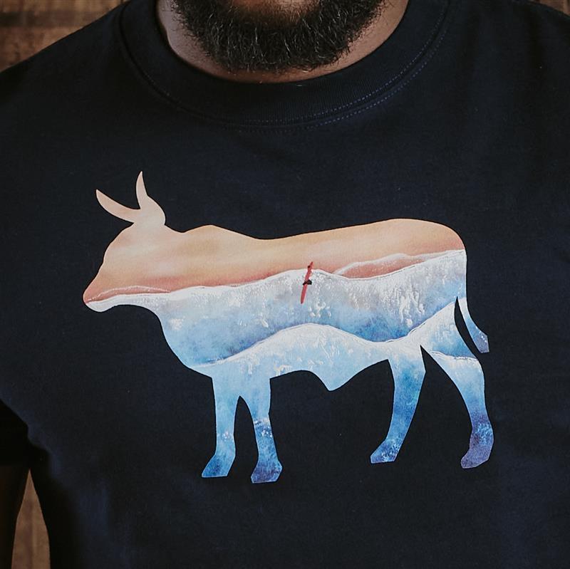 Nguni Into The Waves Crew Tee - Midnight