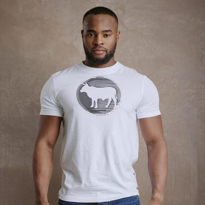 Shutter Circle Nguni Crew Tee - Pelican