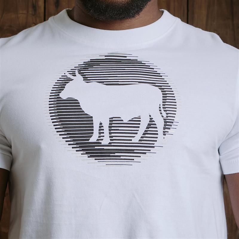 Kingsley Shutter Circle Nguni Crew Tee - Pelican