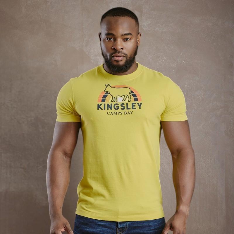 Camps Bay Sunset Nguni Crew Tee - Acacia