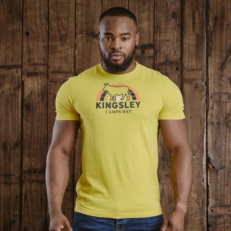 Camps Bay Sunset Nguni Crew Tee - Acacia