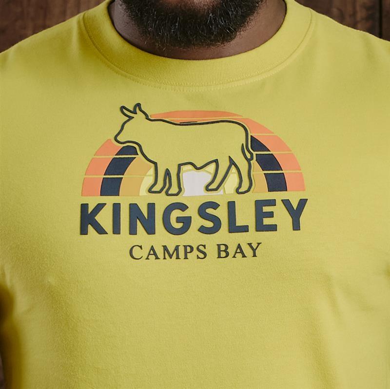 Camps Bay Sunset Nguni Crew Tee - Acacia