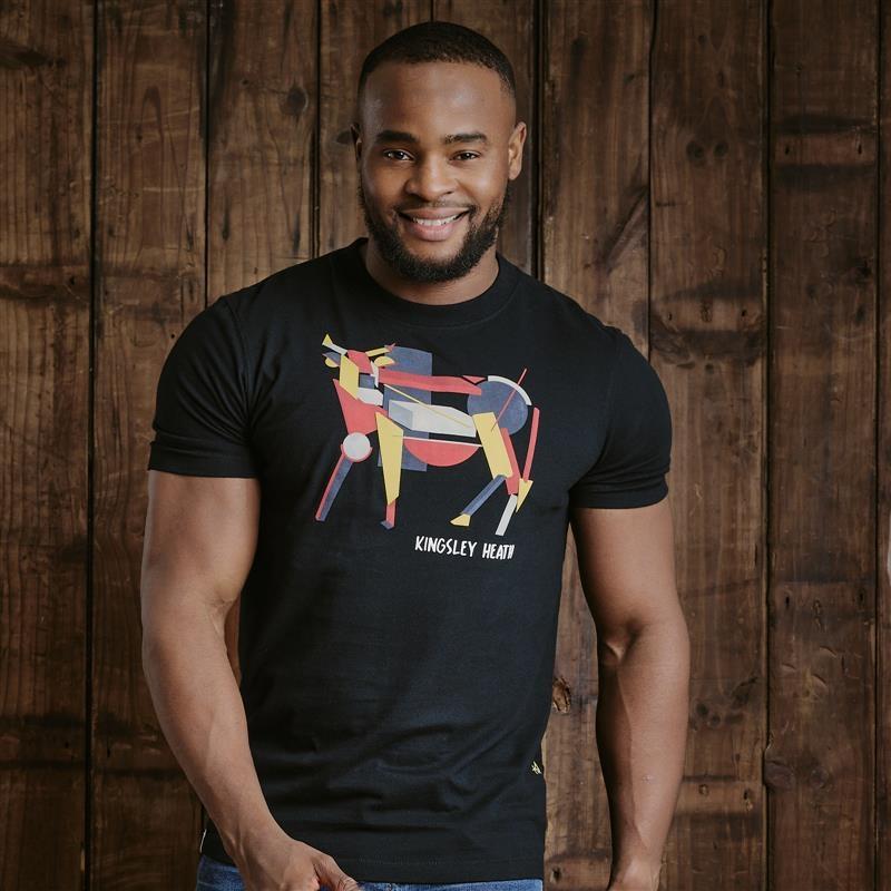 Kingsley Suprematism Nguni Crew Tee - Mamba