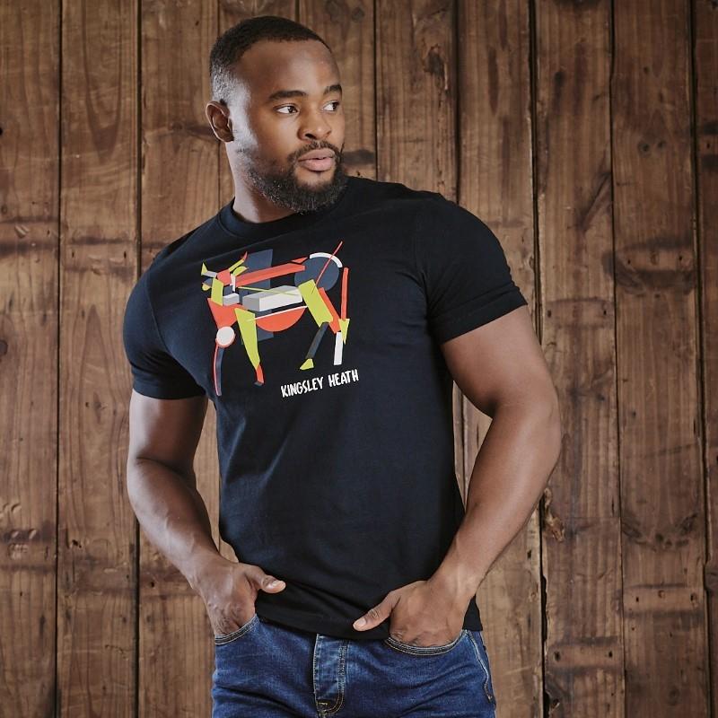 Kingsley Suprematism Nguni Crew Tee - Mamba
