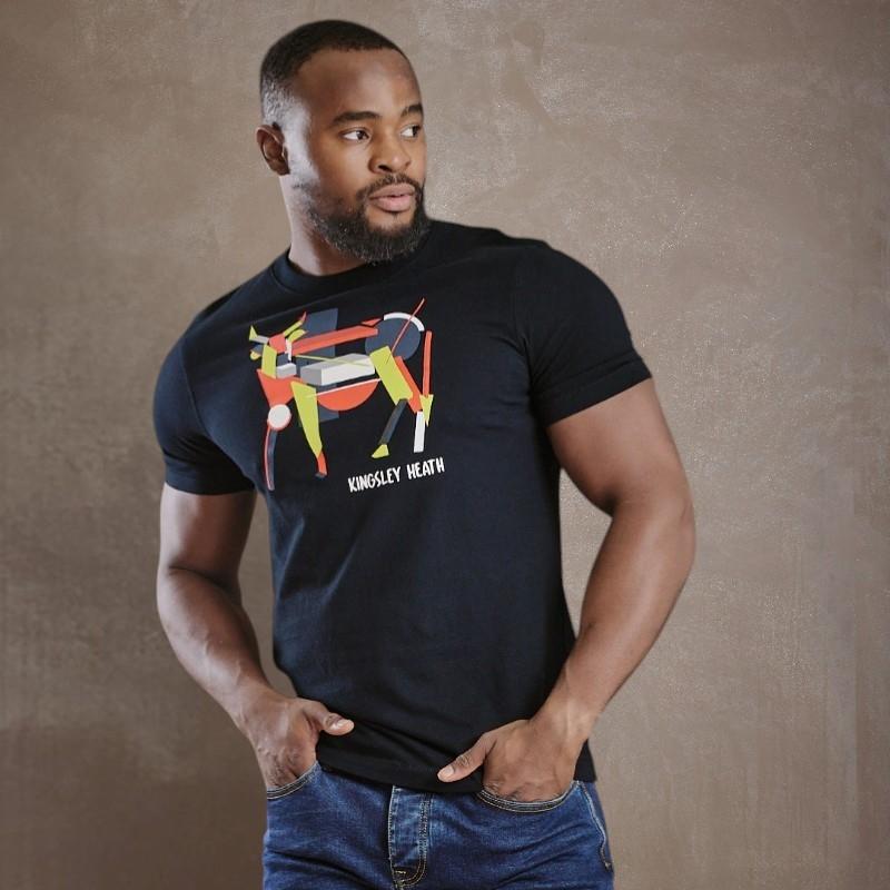 Kingsley Suprematism Nguni Crew Tee - Mamba