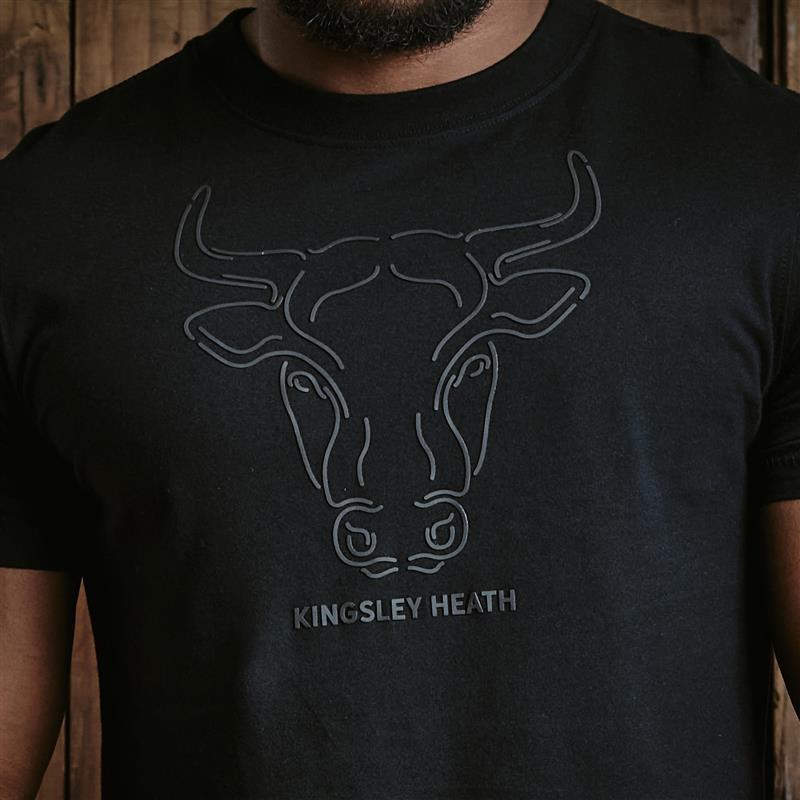 Kingsley Linear Skull Crew Tee - Mamba