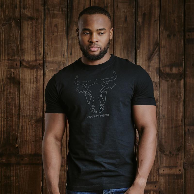 Kingsley Linear Skull Crew Tee - Mamba
